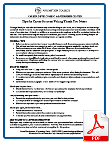 Writing Thank You Notes