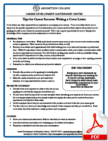 Writing a Cover Letter